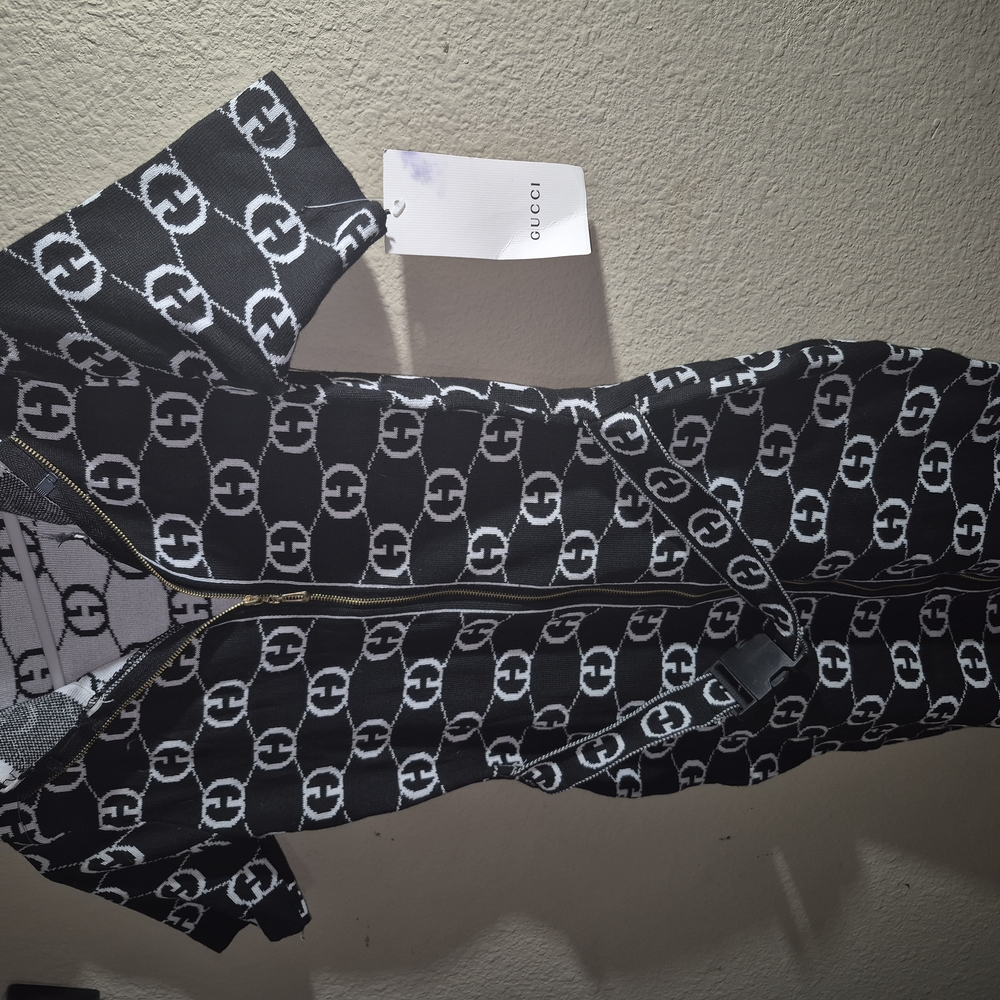 Gucci Monogram Black and White Dress